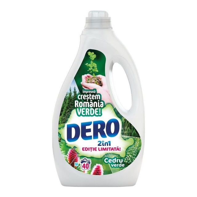 detergent-lichid-dero-2-in-1-cedru-verde-40-spalari-2-l