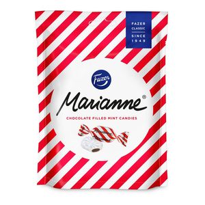 Bomboane cu menta si umplutura de ciocolata Fazer Marianne, 120 g