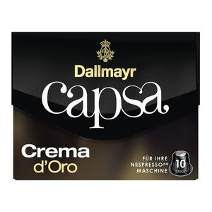 Capsule cafea Dallmayr Capsa Crema D'Oro, compatibile Nespresso, 10 capsule