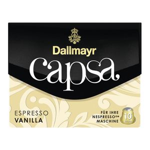 Capsule cafea Dallmayr Capsa Espresso Vanilla, compatibile Nespresso, 10 capsule