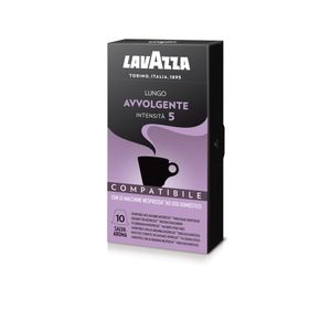 Capsule cafea Lavazza Espresso Lungo Avvolgente, compatibile Nespresso, 10 capsule