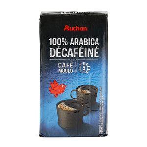 Cafea macinata decafeinizata Auchan, 250 g