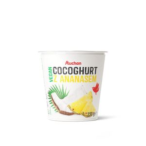 Produs fermentat cu cocos si ananas Auchan, 150 g