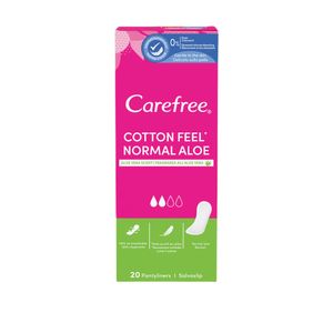 Absorbante zilnice cu aloe vera Carefree, 20 bucati