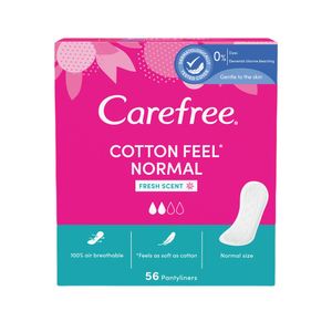 Absorbante Carefree Pantyliners Cotton Fresh, 56 bucati