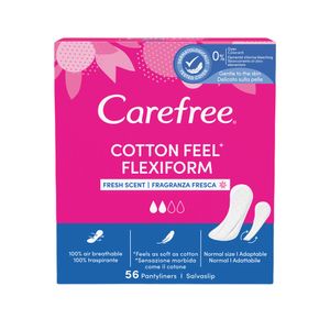 Absorbante Carefree Pantyliners Panty Flexi White, 56 bucati
