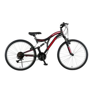 Bicicleta MTB Champions Arizona, 21 viteze, frana V-Brake, 26 inch, negru-rosu
