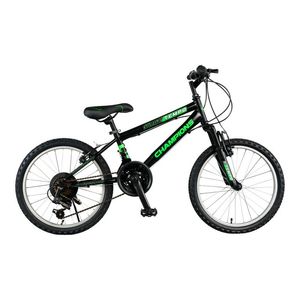 Bicicleta Champions Tempo, 21 viteze, frana V-Brake, 20 inch, negru-verde