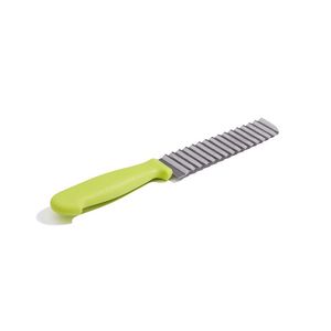 Cutit ondulat pentru feliere Vanora, 23 x 3 cm, verde