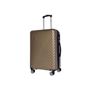 Troler Airport, ABS, roti duble, 65 cm, shiny gold