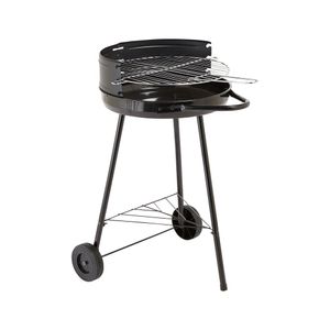 Gratar rotund pe carbuni Garden Star, cu roti, diametru 40 cm x H 70 cm