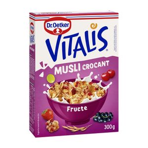 Musli crocant cu fructe uscate Dr. Oetker Vitalis 300 g