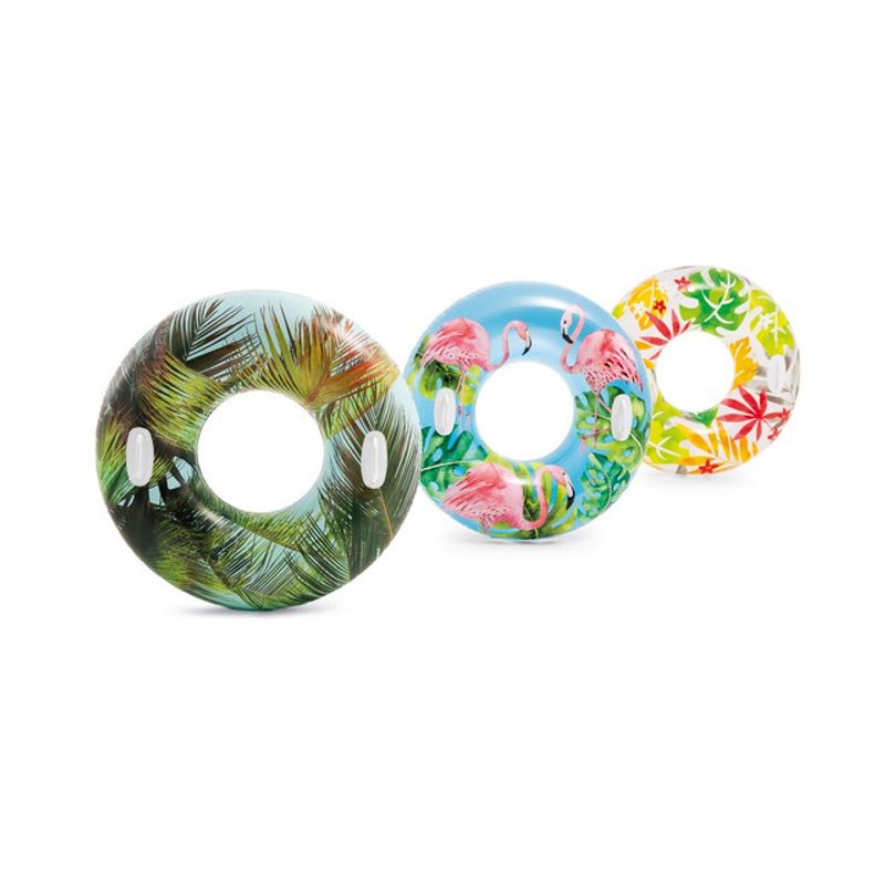 colac-gonflabil-intex-imprimeu-tropical-84-cm-diverse-culori