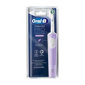 Periuta de dinti electrica Oral-B Vitality Pro, 3 programe, 2 capete, violet