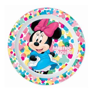 Farfurie intinsa Disney Minnie, plastic reutilizabil, 22 cm