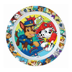 Farfurie intinsa Disney Paw Patrol, plastic reutilizabil, 22 cm