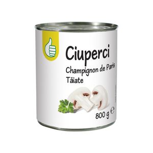 Ciuperci Champignon taiate Auchan, 800 g