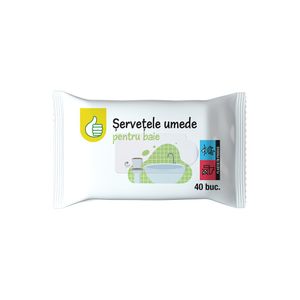 Servetele umede pentru baie Pouce, 40 bucati