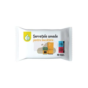 Servetele umede pentru bucatarie Pouce, 40 bucati