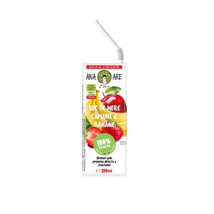 Suc de mere, capsuni, banane si struguri Ana Are, 0.2 l