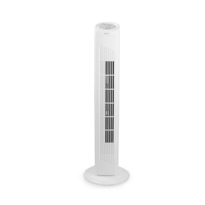 Ventilator turn Qilive Q.6833, inaltime 81 cm, 45 W, 3 viteze, alb