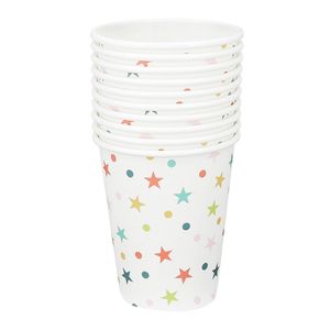 Set 10 pahare Actuel Mcostar, carton, 200 ml