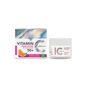 Crema antirid regeneratoare Cosmetic Plant Vitamin C Plus 50+, 50 ml