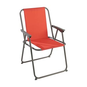 Scaun de plaja rosu, 56 x 54.5 x 77.5 cm