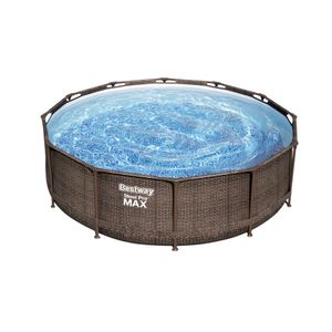 Piscina Bestway Steel Pro Max, ratan, 366 x 100 cm, maro