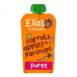 Piure de morcov, mar si pastarnac Ella's Eco, de la 4 luni, 120 g
