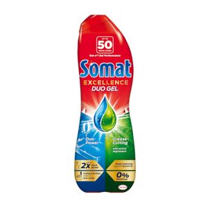 Detergent pentru masina de spalat vase Somat Excellence Duo Gel, 50 spalari