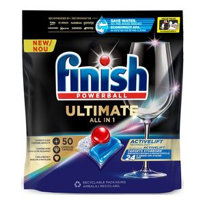 Detergent capsule pentru masina de spalat vase Finish Ultimate All in 1, 50 spalari