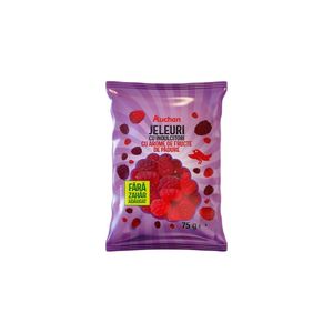 Jeleuri cu aroma de fructe de padure Auchan, fara zahar adaugat, 75 g