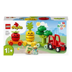 LEGO DUPLO - Primul meu tractor cu fructe si legume 10982, 19 piese