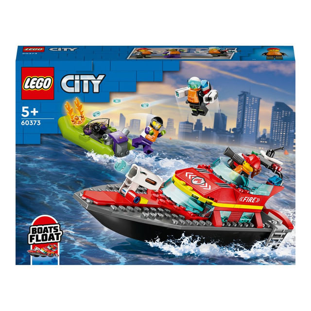 Childish Electrician homework LEGO City - Barca de salvare a pompierilor 60373, +5 ani, 144 piese | Pret  avantajos - Auchan.ro