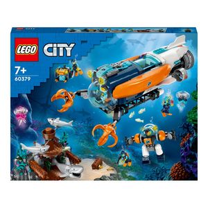 LEGO City - Submarin de explorare la mare adancime 60379, 842 piese