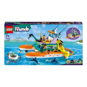 LEGO Friends - Barca de salvare pe mare 41734, 717 piese