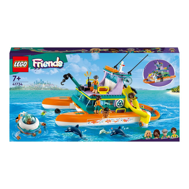 lego-friends-barca-de-salvare-pe-mare-41734-7-ani-717-piese