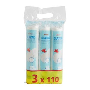 Pachet dischete demachiante Auchan, 3 x 110 bucati