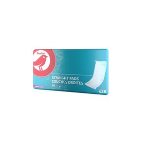 Scutece drepte pentru adulti Auchan, 4 picaturi, 28 bucati