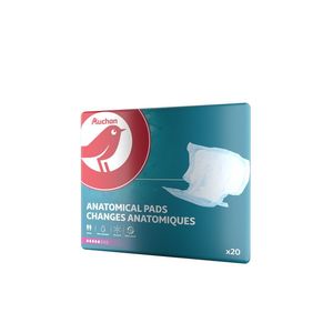 Scutece anatomice pentru adulti Auchan, 5 picaturi, 20 bucati