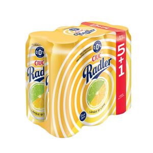 Bere fara alcool Ciuc Radler cu lamaie, doza, 5+1 x 0.5 l