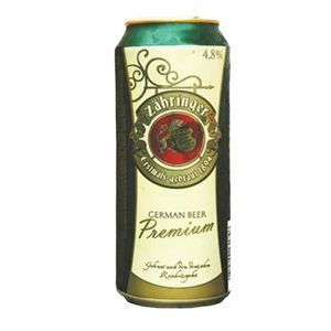 Bere blonda Zahringer Premium, doza, 0.5 l