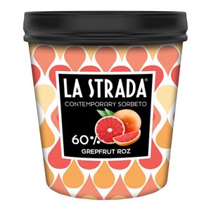 Inghetata la caserola La Strada Contemporary Sorbeto cu aroma de grapefruit, 500 ml