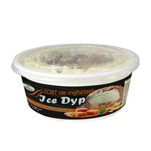 Tort de inghetata Ice Dyp cu aroma de cacao si caramel, 1400 ml