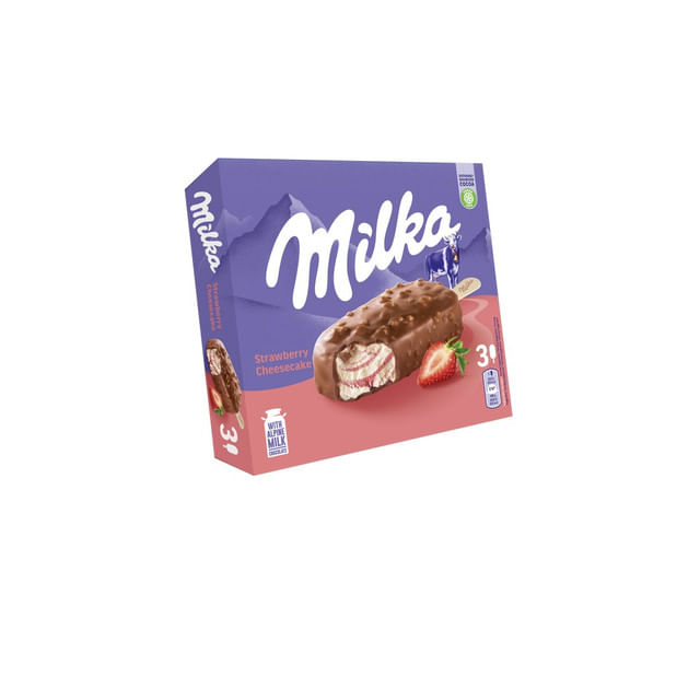 pachet-inghetata-pe-bat-milka-cu-aroma-de-cheesecake-si-capsuni-4-x-100-ml