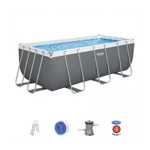 Set piscina cu accesorii Bestway Power Steel, 412 x 210 x 122 cm