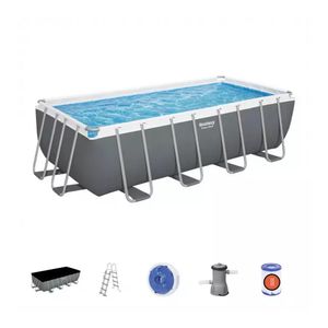 Set piscina cu accesorii Bestway Power Steel, 488 x 244 x 122 cm