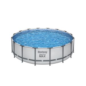 Set piscina cu pompa Bestway Steel Pro Max, 488 x 112 cm
