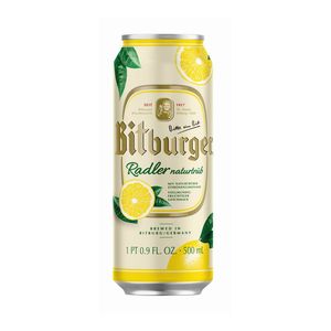 Bere aromatizata Bitburger Radler cu aroma de lamaie, doza, 0.5 l